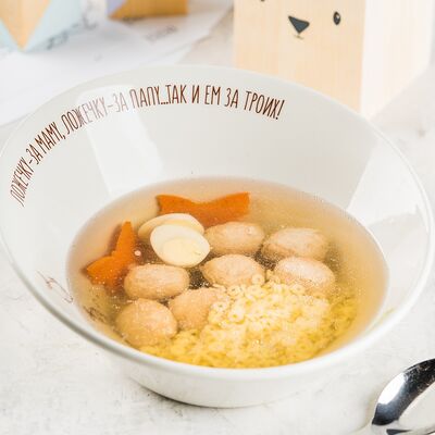 Суп с фрикадельками и горошком в АндерСон по цене 345 ₽