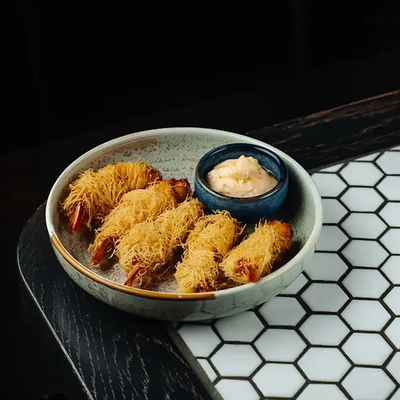 Креветки Катаифи в Waterzooi по цене 900 ₽