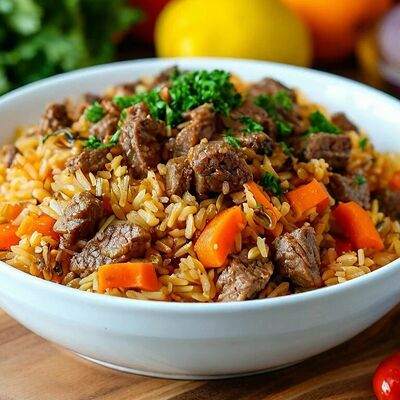 Плов Узбекский в Вкус и цвет по цене 580 ₽