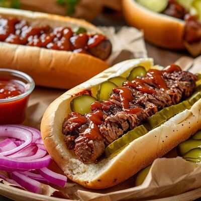 С рваной говядиной в Ками cafe club по цене 370 ₽