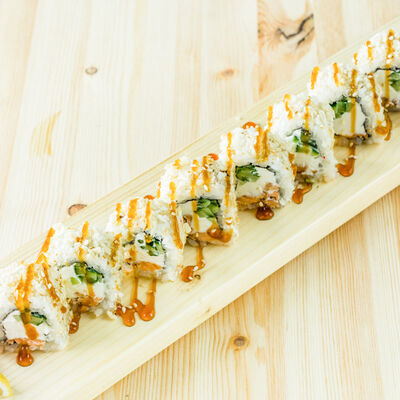 Фирменный ролл Лосось терияки маки в Суши Рай по цене 430 ₽