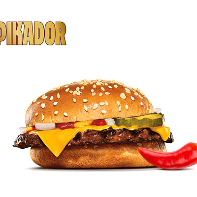 Острый Чизбургер PIKADOR в Бургер Кинг по цене 140 ₽