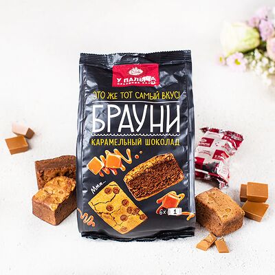 Брауни с карамельным шоколадом в У Палыча. С пылу, с жару! по цене 331 ₽