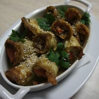 Рулетики из баклажан в Le Buffet