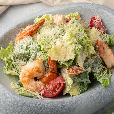 Цезарь с креветками в Егерь по цене 1070 ₽