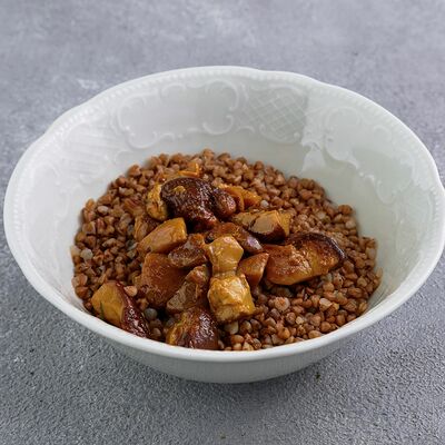 Греча с жаренными белыми грибами в Царь по цене 390 ₽