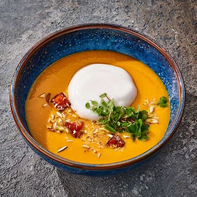 Тыквенный крем-суп с миндалем в Eshak по цене 550