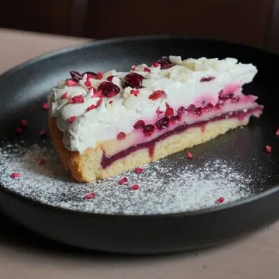 Брусничный кремовый торт с белым шоколадом в Luna Urban по цене 420 ₽