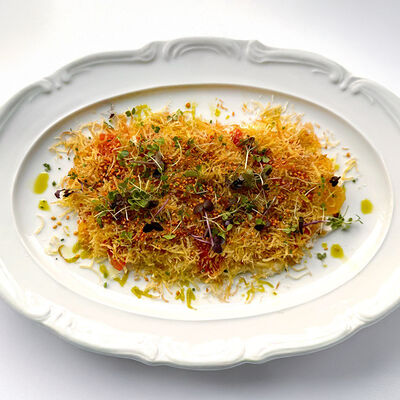 Томаты черри кимчи со сливочной страчателлой в Sabor de la Vida по цене 880 ₽