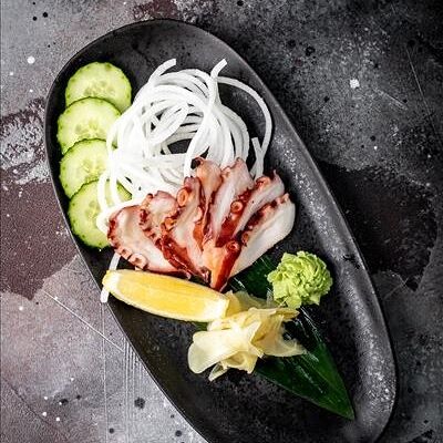 Сашими с Осьминогом в Хочу Краба Суши Маркет по цене 390 ₽