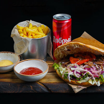 Комбо Денер с говядиной в Гриль Хаус по цене 935 ₽