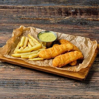 Куриные полоски с медово-горчичным соусом в BARak O’Mama по цене 490 ₽