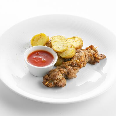 Шашлык из курицы с картофелем стоун в Волконский по цене 410 ₽