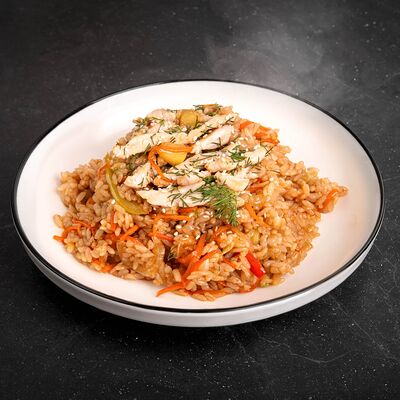 Рис с курицей кимчи в Пицца Семейная точка по цене 275 ₽