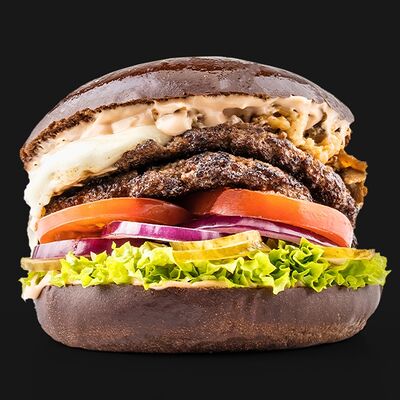 Бургер Грибной Black Angus двойной в Black Star Burger по цене 990 ₽
