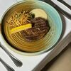 Стриплойн с перечным соусом и картофелем в Острова по цене 1150