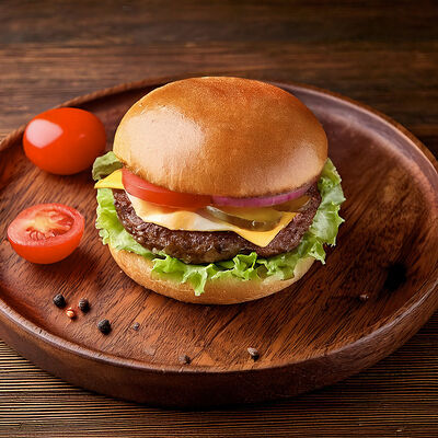 Бургер с говядинойв Берлога по цене 650 ₽