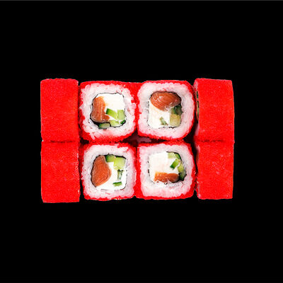 Калифорния с лососем ролл 8шт в Wokmania по цене 472 ₽