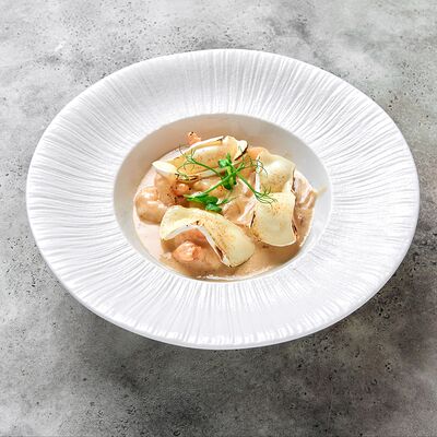 Тигровые креветки в сливочном соусе с сыром бри в GASTROFISH по цене 707