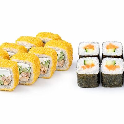 Для двоих в Rolls & burgers по цене 550 ₽