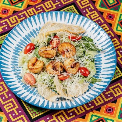Цезарь с креветками в Taqueria by mexico crew по цене 815 ₽