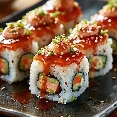 Запеченные роллы в Мимино restaurant по цене 740 ₽