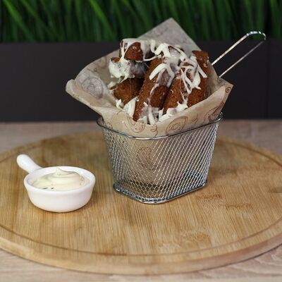 Гренки с чесноком и сыром в СЫТЫЙ ГУСЬ по цене 179 ₽