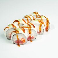 Большой white c лососем, тунцом и волокнами снежного краба (8 шт.) в ЁБИСАН