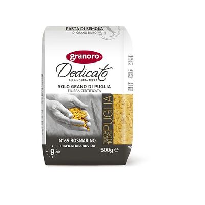 Паста GranOro №69 Розмарино, Solo Grano di Puliа, Италия, 500 г в Стрит Фуд по цене 900 ₽
