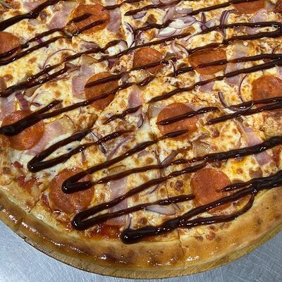 Пицца 38 см Барбекю в Панда Ok по цене 1299 ₽