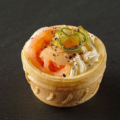 Тарталетка с креветкой в Brusketta.pro по цене 172 ₽