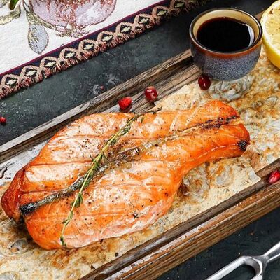 Семга с овощами гриль в ШАШЛЫК & BBQ по цене 2950 ₽