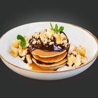 Шоколадно-карамельные панкейки веган в PITA