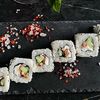 Ролл с угрем и творожным сыром в Panda Sushi по цене 499