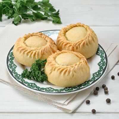 Курник с курицей и картофелем в Дом Башкирской Кухни по цене 140 ₽