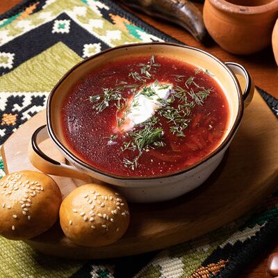 Борщ с пампушками в Пхали по цене 495 ₽