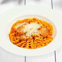 Паста Фузилли бифрагу в Перчини