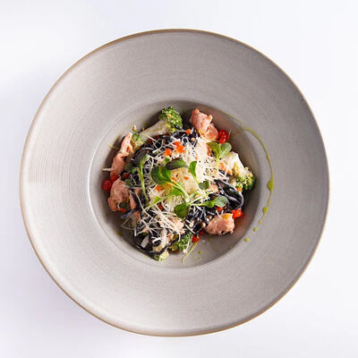 Паста с лососем и икрой из красного апельсина в Союз-центр по цене 703 ₽