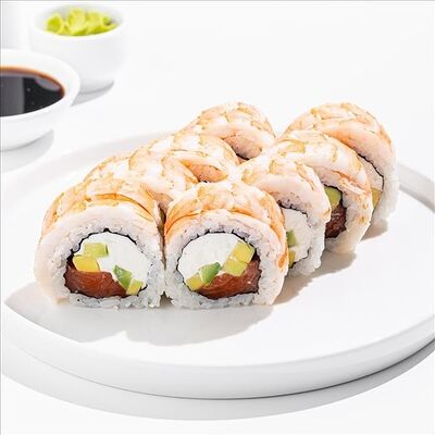 Лосось в тигровой креветке в SeabasSushi по цене 1425 ₽