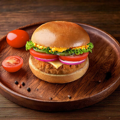 Бургер с курицей в Берлога по цене 530 ₽