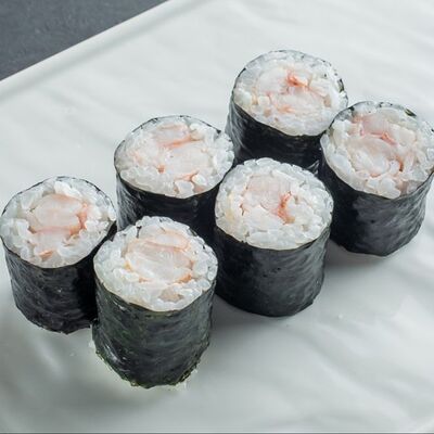 Мини-ролл с королевской креветкой в CRAZY SUSHI по цене 250 ₽