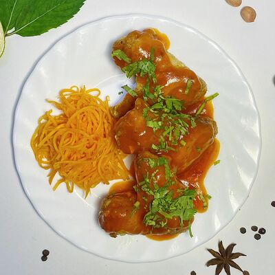 Куриные крылышки в кисло-сладком соусе в Pho Nem по цене 479 ₽