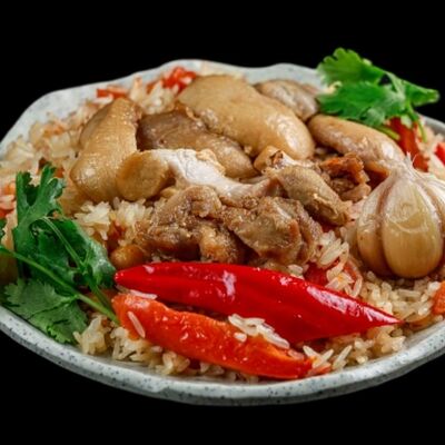 Плов с курицей в Хлопок по цене 495 ₽