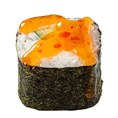 Маки с окунем, огурцом и сладким чили в GODZILLA по цене 4 р.