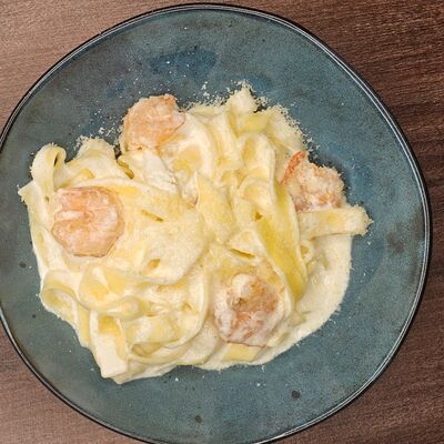 Фетучини с креветками в I Want Coffee & Food по цене 890 ₽