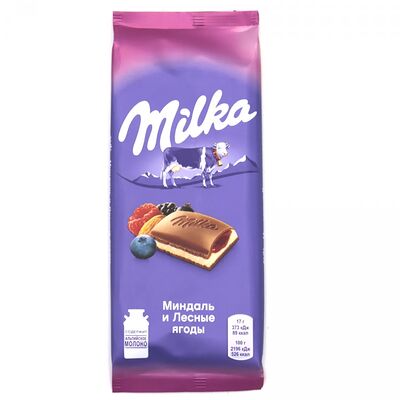 Шоколадная плитка Milka миндаль и орехи в ЭкспрессВиль по цене 150 ₽