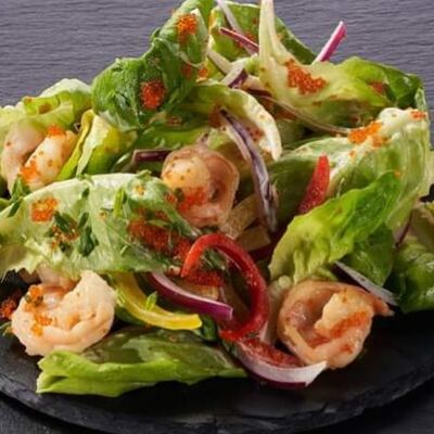 Салат с креветкамив МАЛИНА АЗИЯ по цене 430 ₽