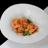 Феттучини с тигровыми креветками в томатном соусе в Libido по цене 1050
