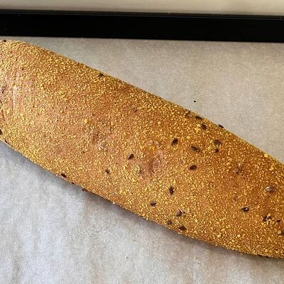 Багет кукурузный в Пекарня хлеб батон по цене 89 ₽