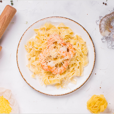 Паста с креветками в Pizza Sun по цене 489 ₽